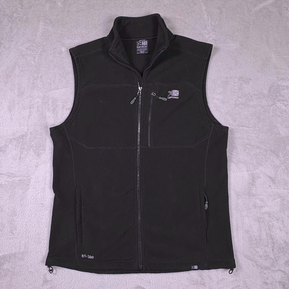 Karrimor KS-300 Fleece Gilet Vest Black Men's XL‎ Full Zip Outdoor Gorpcore UK